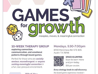 Neurodivergent Board Game Process Group - Games for Growth